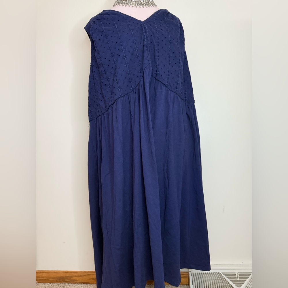 Lane Bryant NWT Navy Blue Sleeveless Sun Dress in size 22